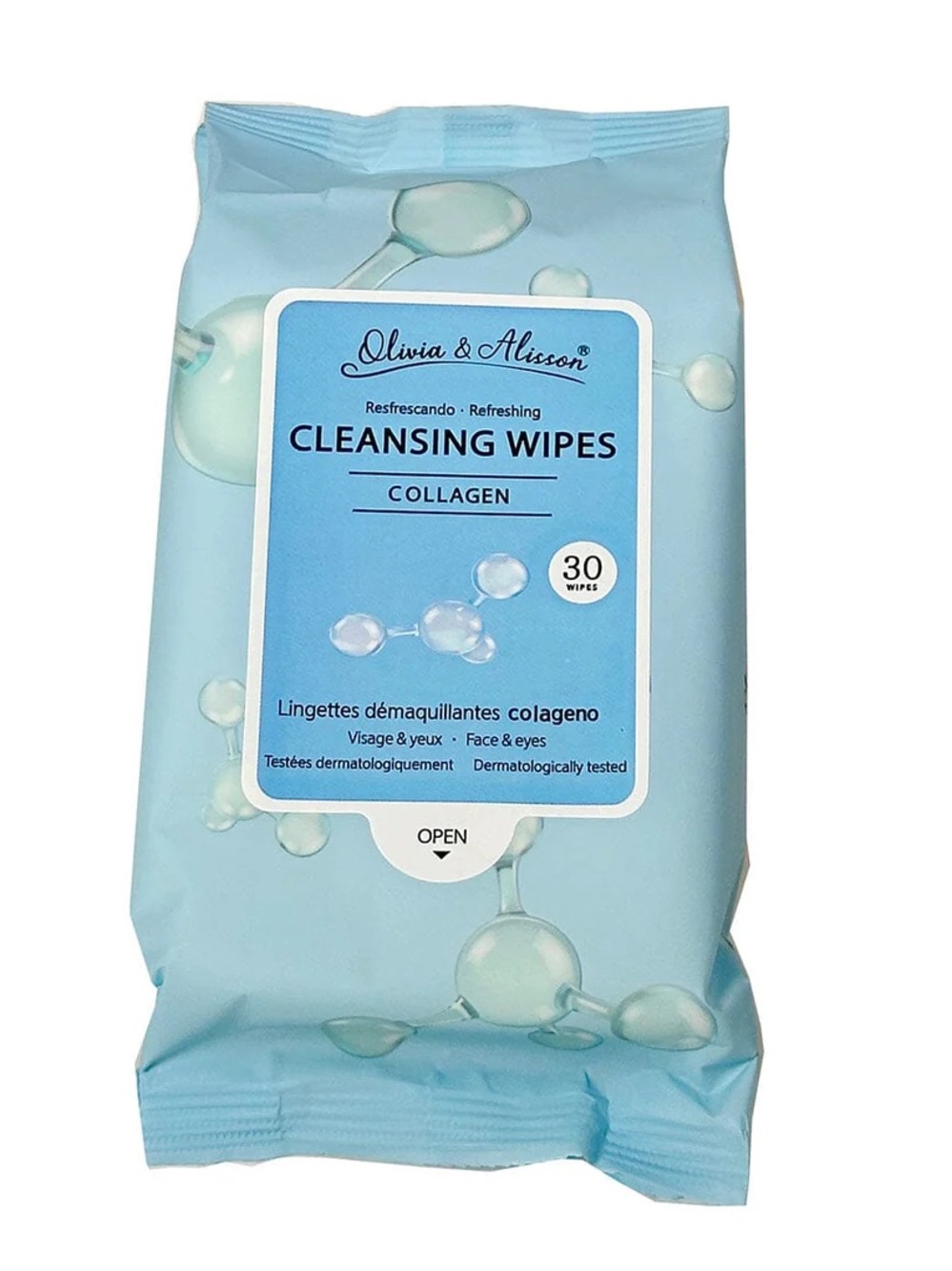 Olivia & Alisson Collagen Cleansing Wipes  (30 Count)